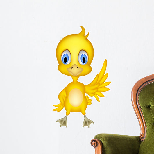 Cute chick cartoon Wall Decal