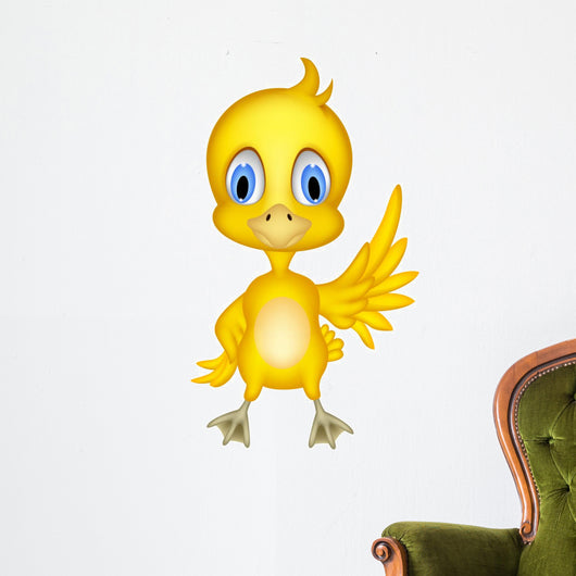 Cute chick cartoon Wall Decal