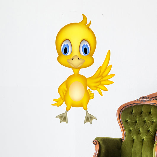Cute chick cartoon Wall Decal