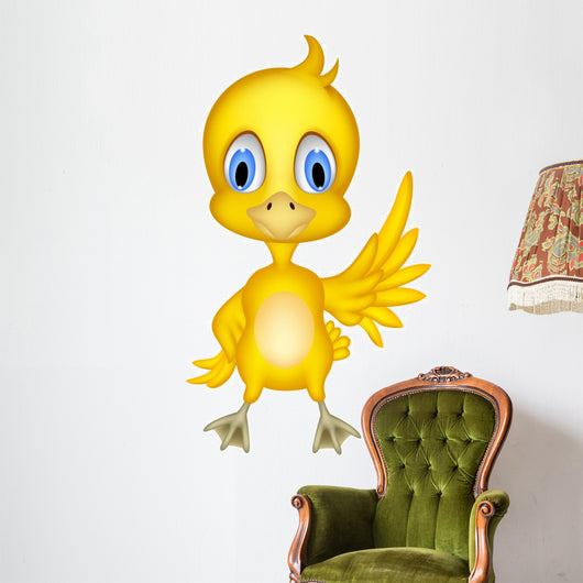 Cute chick cartoon Wall Decal