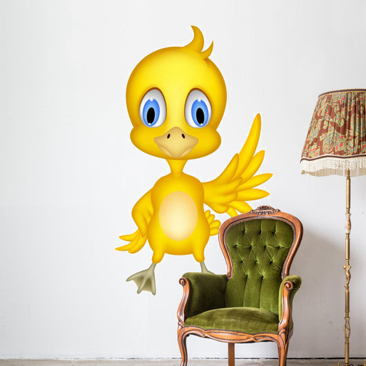 Cute chick cartoon Wall Decal