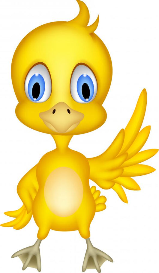 Cute chick cartoon Wall Decal