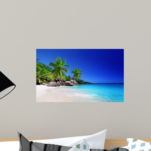 Beach Praslin Island Seychelles