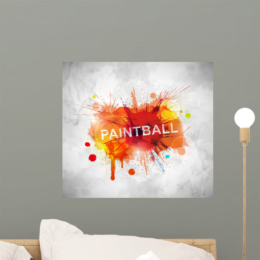 Paintball banner Wall Mural