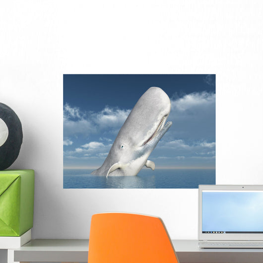 White Whale Wall Mural