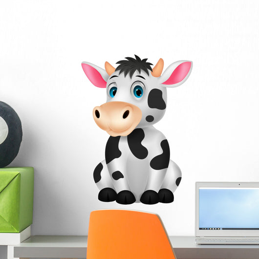 Cute Cow Sitting