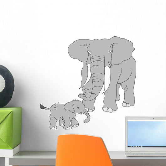 Elephants Wall Mural