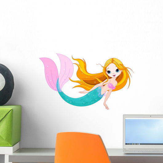 Cute Mermaid Wall Decal