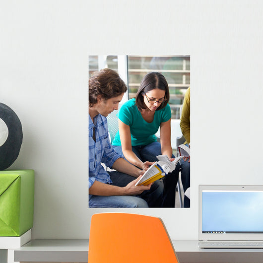 Bible Group Reading Together Wall Mural