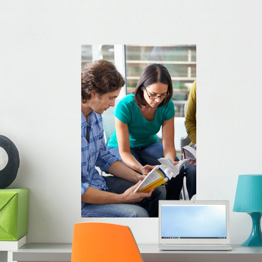 Bible Group Reading Together Wall Mural