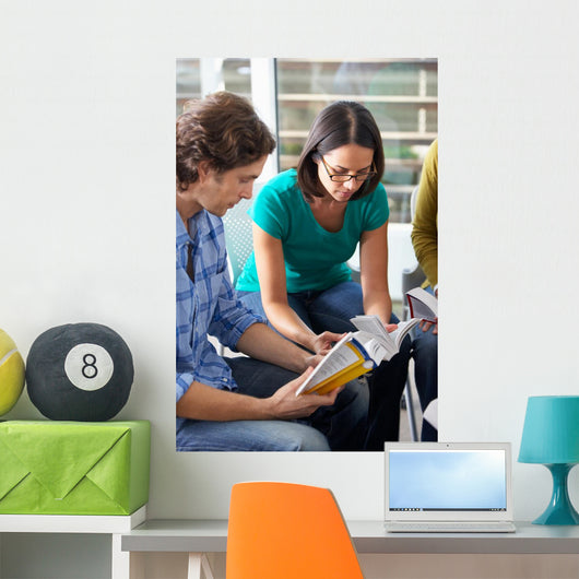 Bible Group Reading Together Wall Mural
