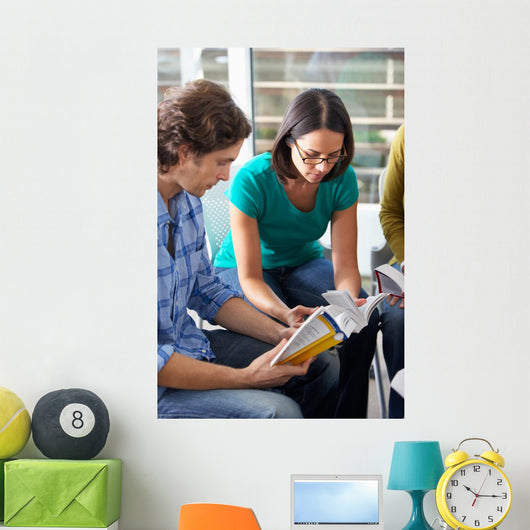 Bible Group Reading Together Wall Mural
