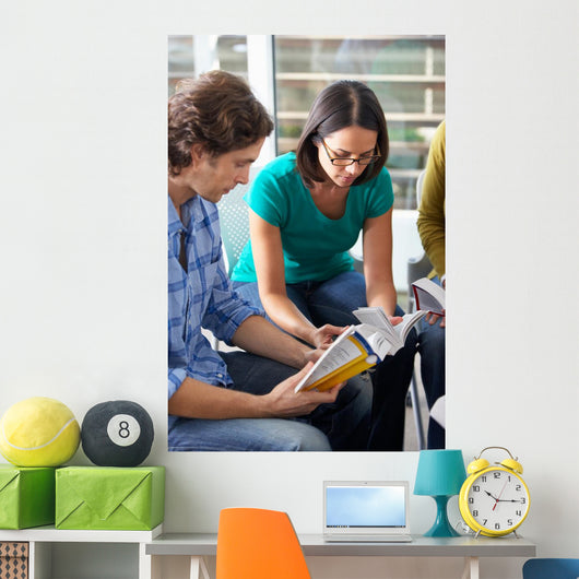 Bible Group Reading Together Wall Mural