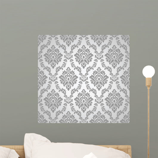 Seamless Damask Wallpaper Wall Decal