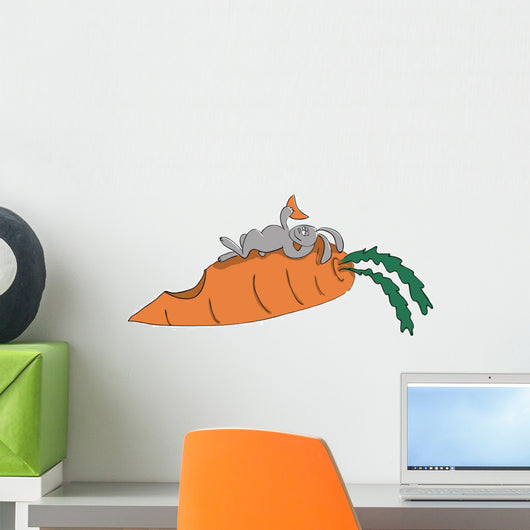 Small Rabbit and Big Wall Decal