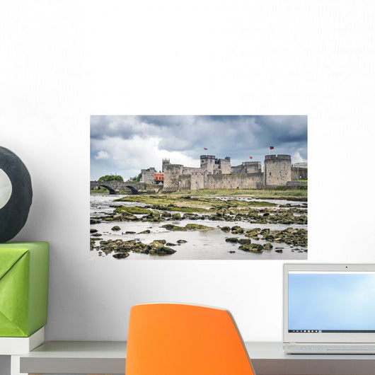 King John Castle in Limerick Ireland Wall Mural