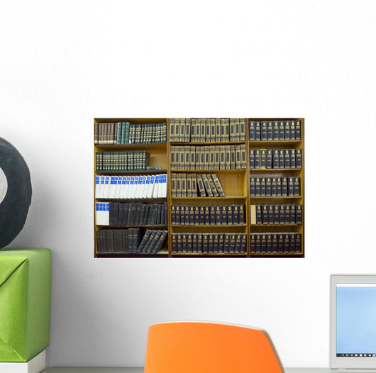 Shelf with old books Wall Mural