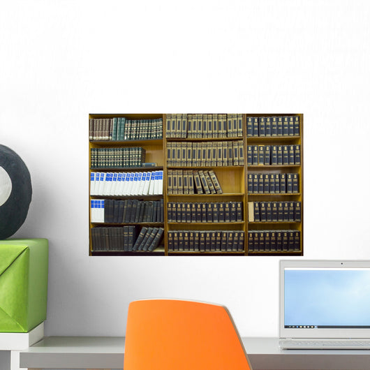 Shelf with old books Wall Mural