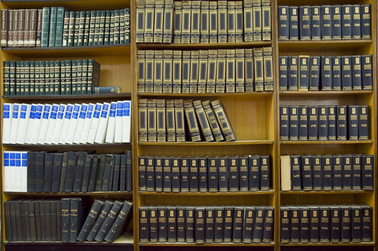 Shelf with old books Wall Mural