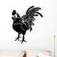 Stylised rooster illustration Wall Decal