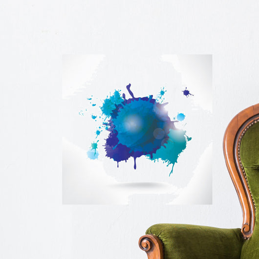 Abstract background with splash Wall Decal