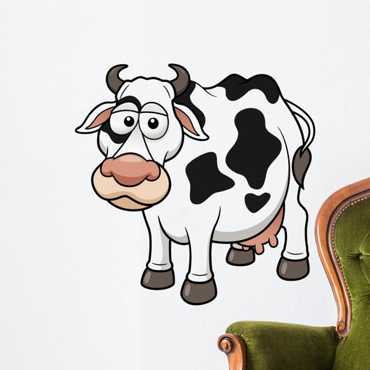 Vector illustration of Cow cartoon Wall Decal