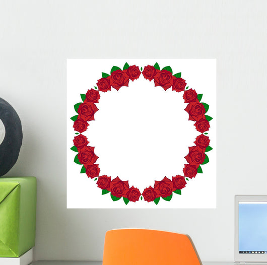 Beautiful Red Rose Wall Decal