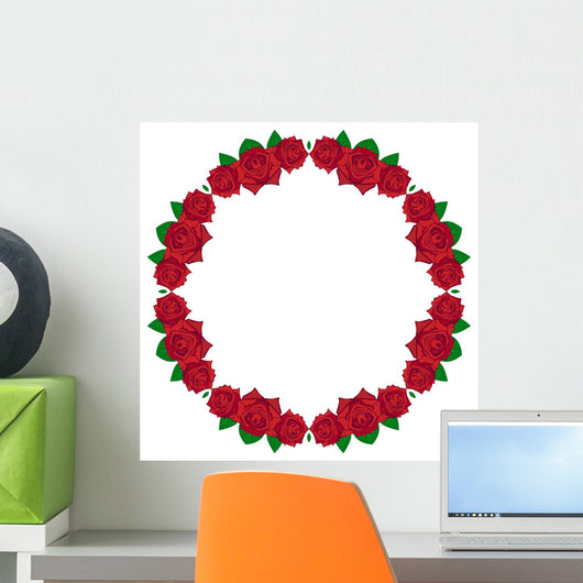 Beautiful red rose Wall Decal