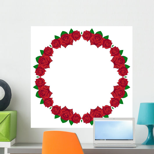 Beautiful red rose Wall Decal