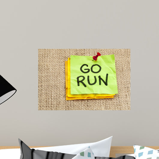 Go Run Reminder Wall Mural