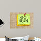 Go Run Reminder Wall Mural