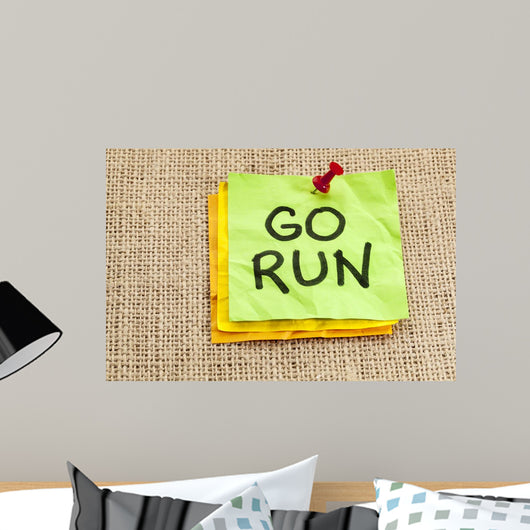 Go Run Reminder Wall Mural