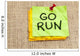 Go Run Reminder Wall Mural