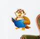 Owl Reading Wall Decal