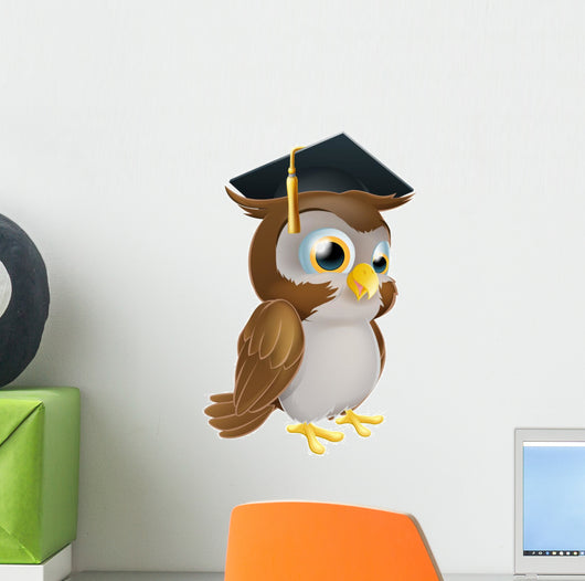 Graduate Owl Wall Decal