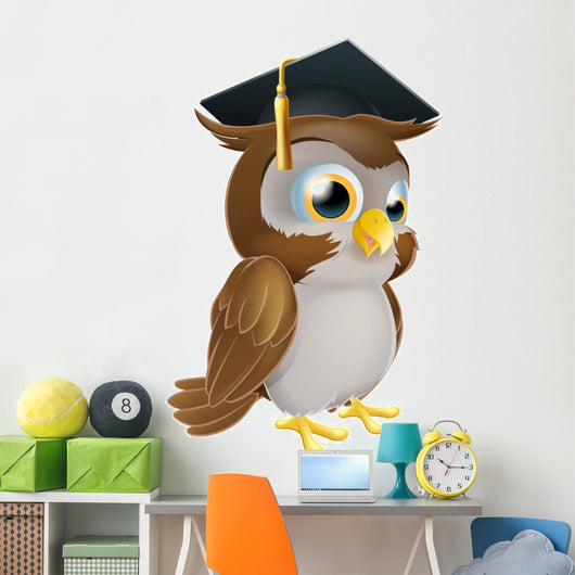Graduate Owl Wall Decal