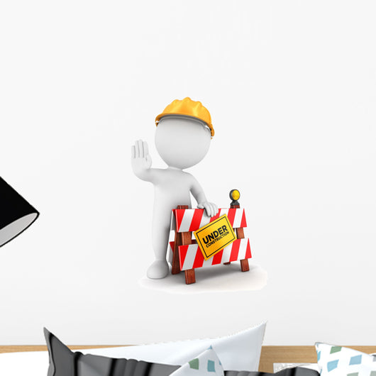 under construction Wall Decal