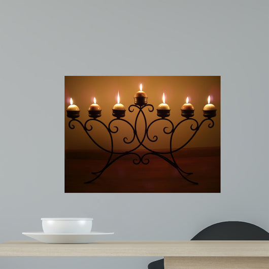 Candle Light Wall Mural