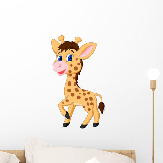 Cute Baby Giraffe Wall Decal