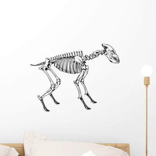 Skeleton Hyena Wall Decal