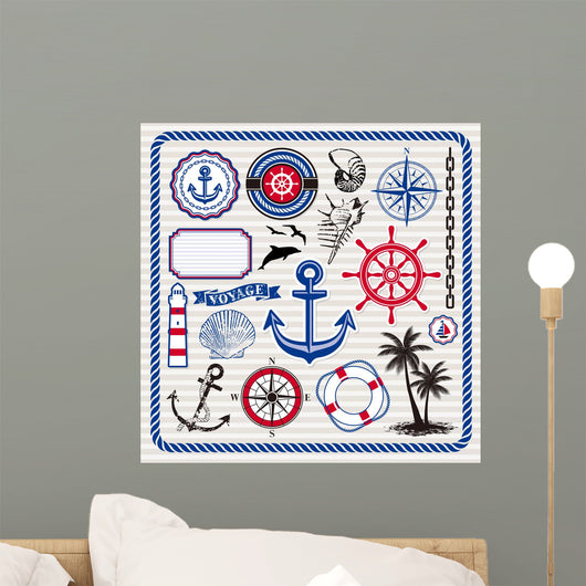 Nautical Ocean Graphics Wall Decal