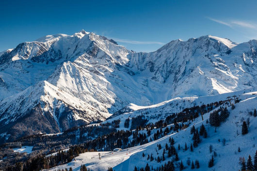 Mountain Peak and Ski Wall Mural