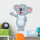 Cute koala cartoon hand waving Wall Decal