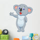 Cute koala cartoon hand waving Wall Decal