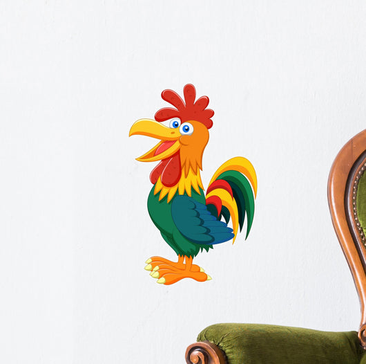 Rooster Cartoon Wall Decal