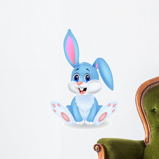 Cute rabbit cartoon Wall Decal