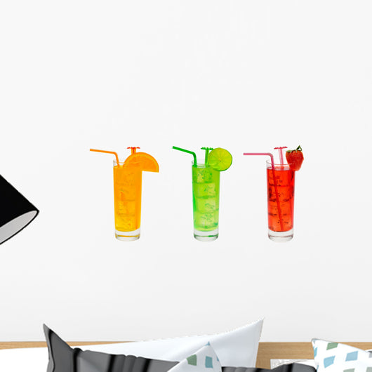 cocktail party set Wall Decal