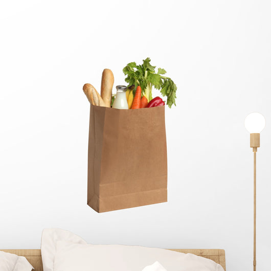 Paper Bag with Food