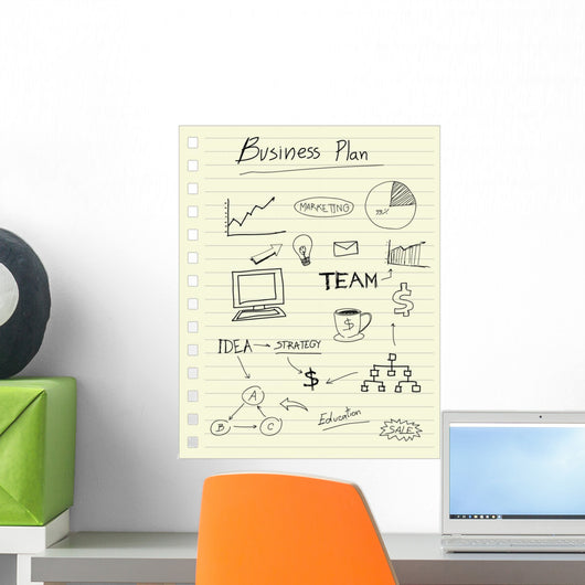 Drawing Business Plan Concept