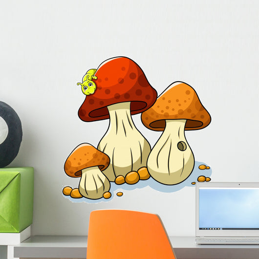 Mushroom and Caterpillar
